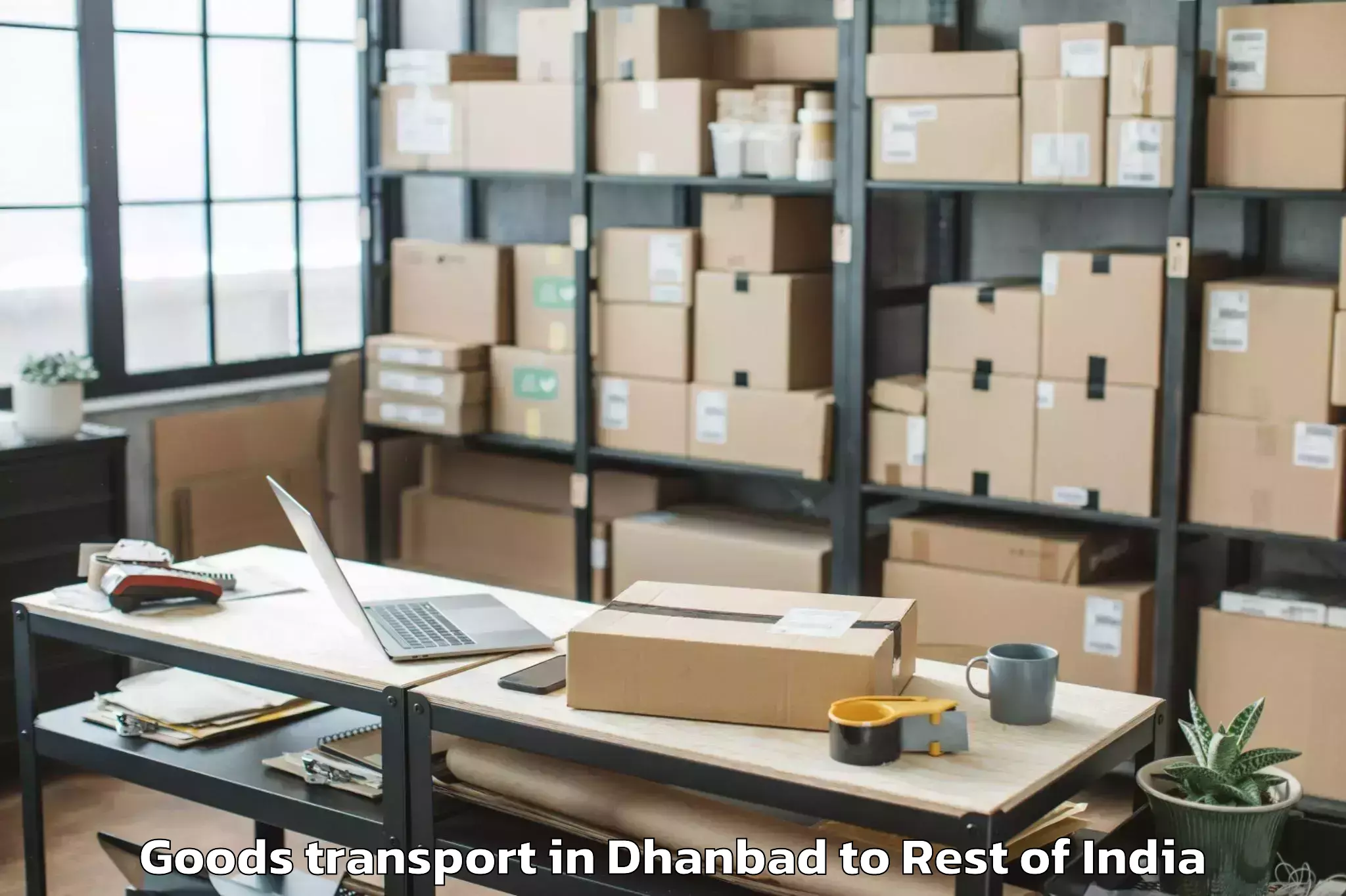 Book Dhanbad to Nafra Goods Transport